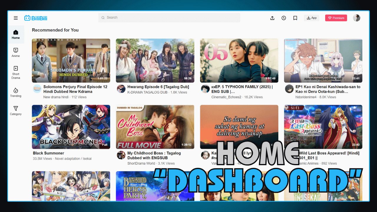 Home Dashboard