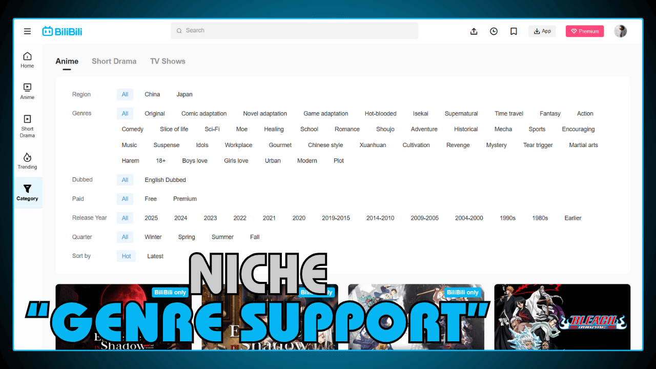 Niche Genre Support