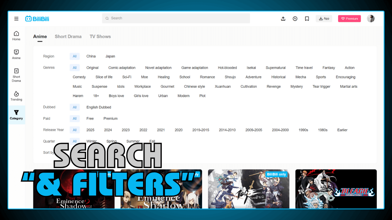 Search & Filters