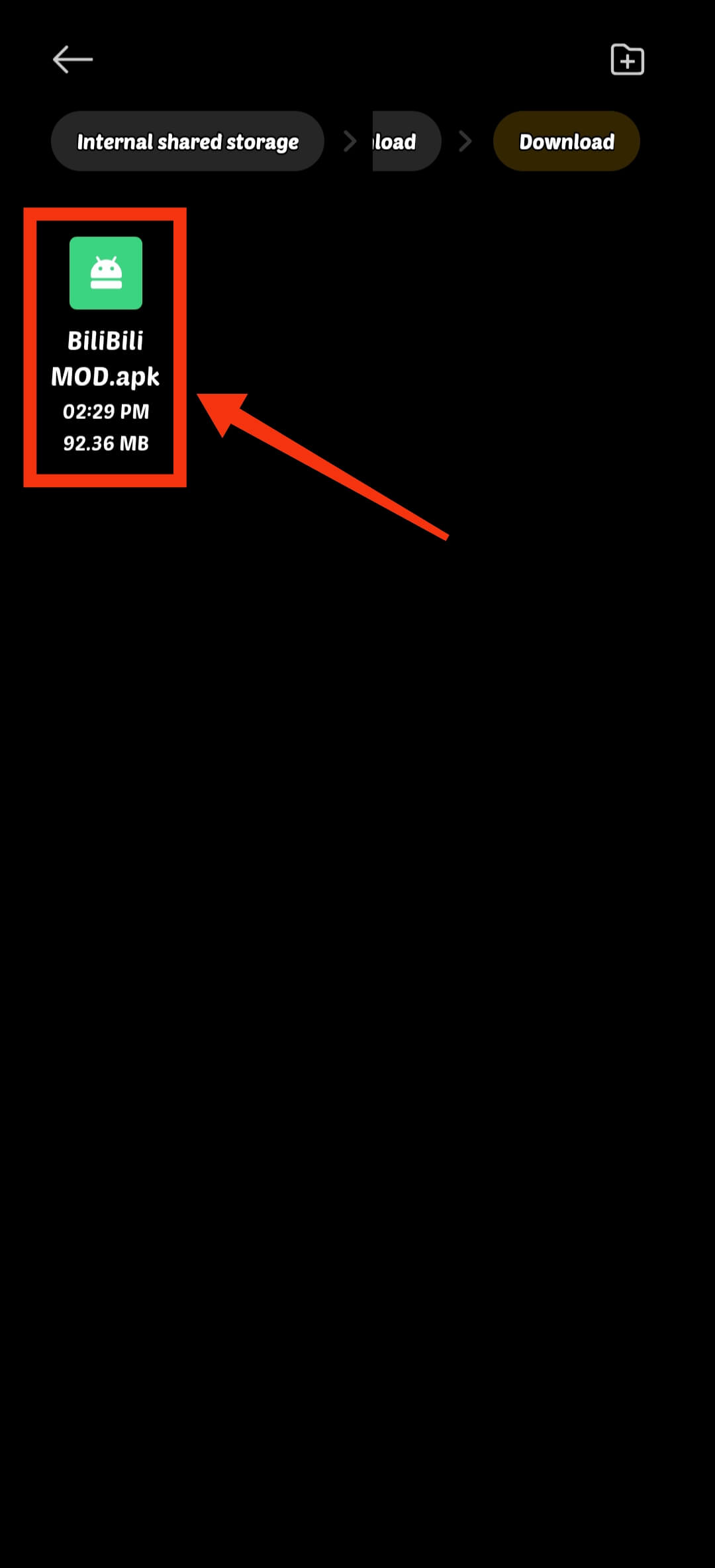 Locate APK File
