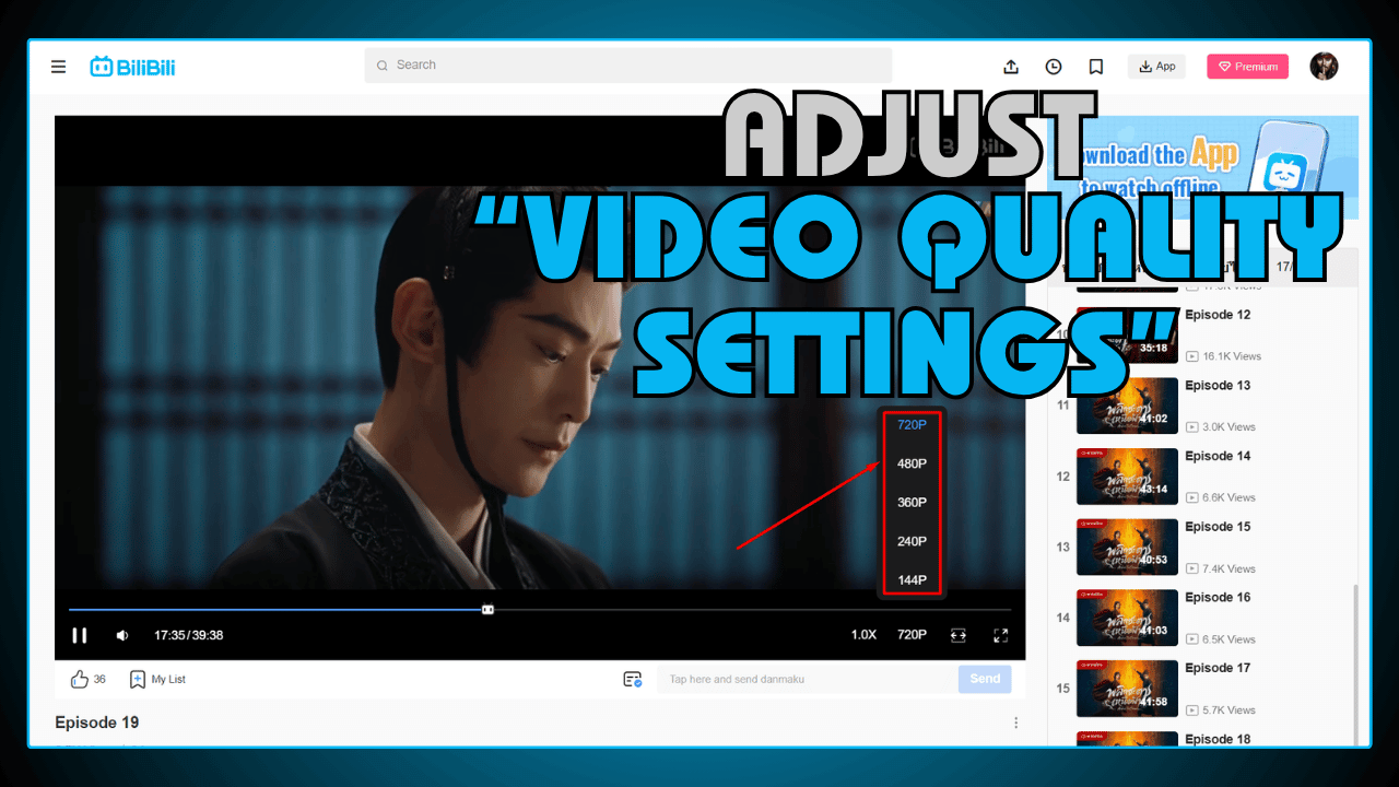 Adjust Video Quality Settings