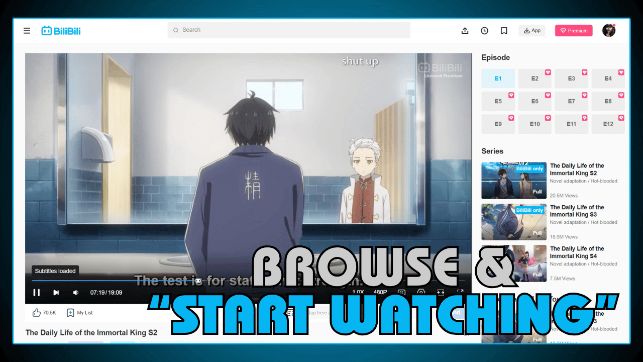 Browse and Start Watching